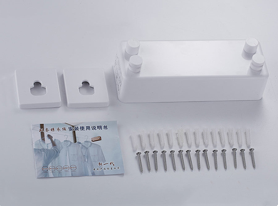 Invisible windproof clothesline